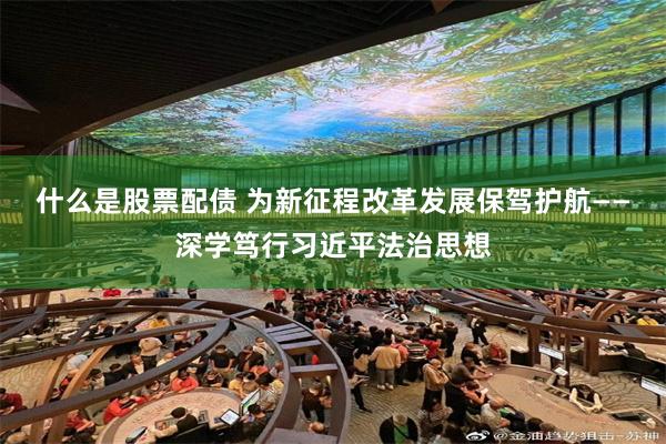 什么是股票配债 为新征程改革发展保驾护航——深学笃行习近平法治思想